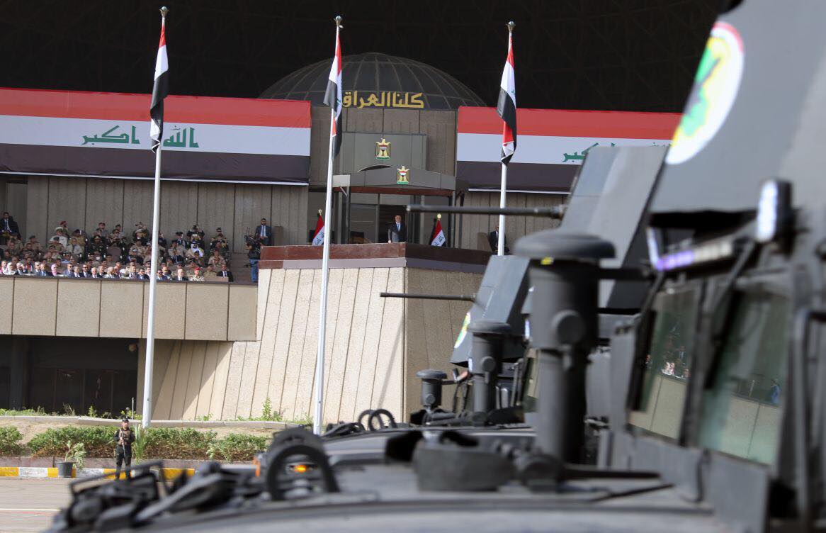 Iraq celebrates victory over the Islamic State (IS)  with a military parade in Baghdad, July 15, 2017. (Photo: Iraqi Prime Minister’s Press Office)